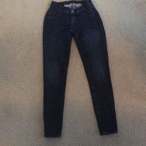 GAP Sexy dark maternity skinny jeans 25 side panel